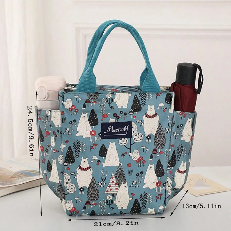 Ship from US Womens waterproof handbag fashion simple large capacity lunch bag out shopping daily 250227FBB