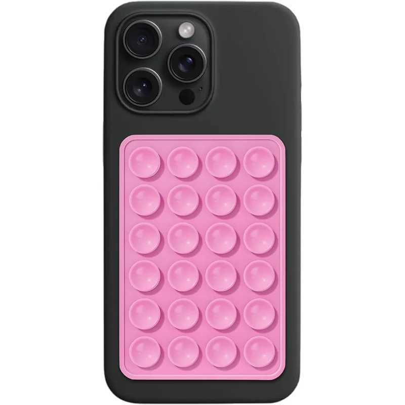 Silicone suction cup anti slip phone case holder suitable for iPhone 15 14 13 11 Pro maximum adhesive phone clip video hands-free shower Z250227