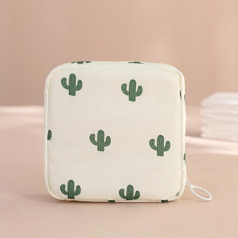 Ship from US 1PC Sanitary Napkin Storage Bag Makeup Organizers Portable Cosmetics Data Cables Lipstick Earphone Organization 250227FBB