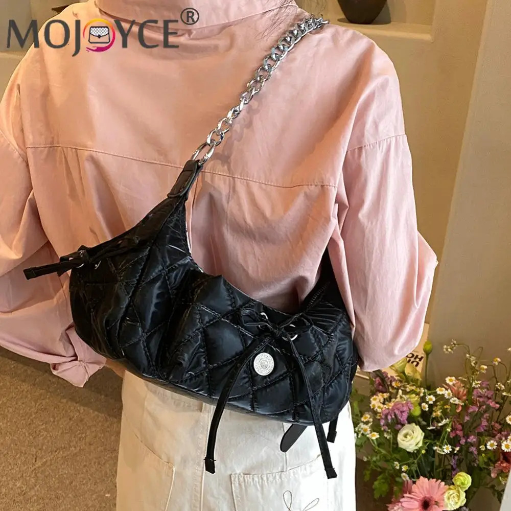 Ship from US Rhombus Chain Bowknot Shoulder Bag with Adjustable Strap Y2K Purse PU Leather Fashion Handbag Everyday for Women and Girls 250227FBB