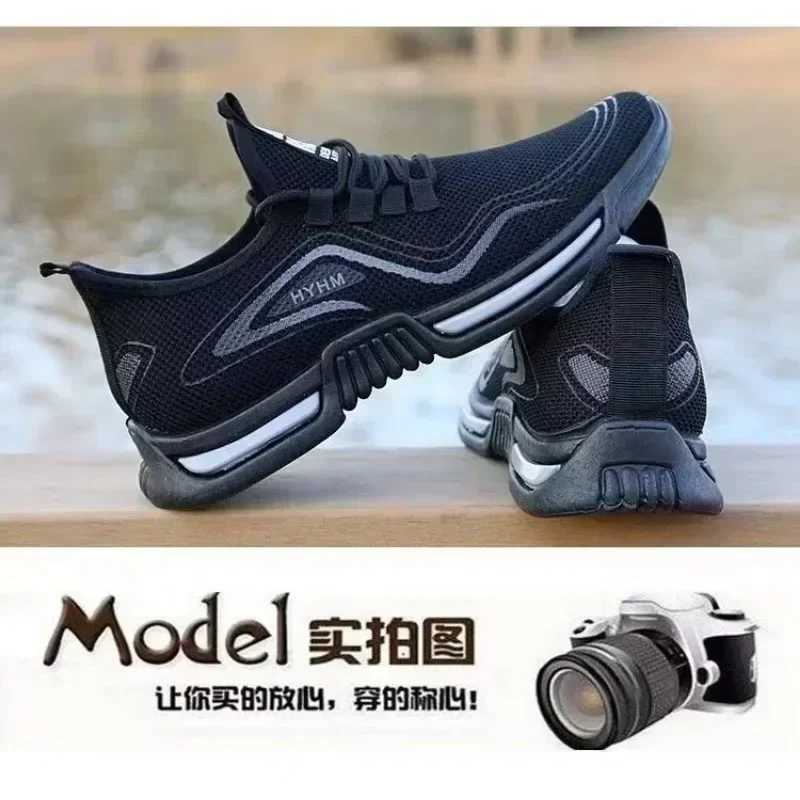 A+Mens Shoes New Summer Breathable Mesh Casual Shoes Anti Toothed Soft Bottom Versatile Sports Shoes Mens Fashion Shoes Z250227