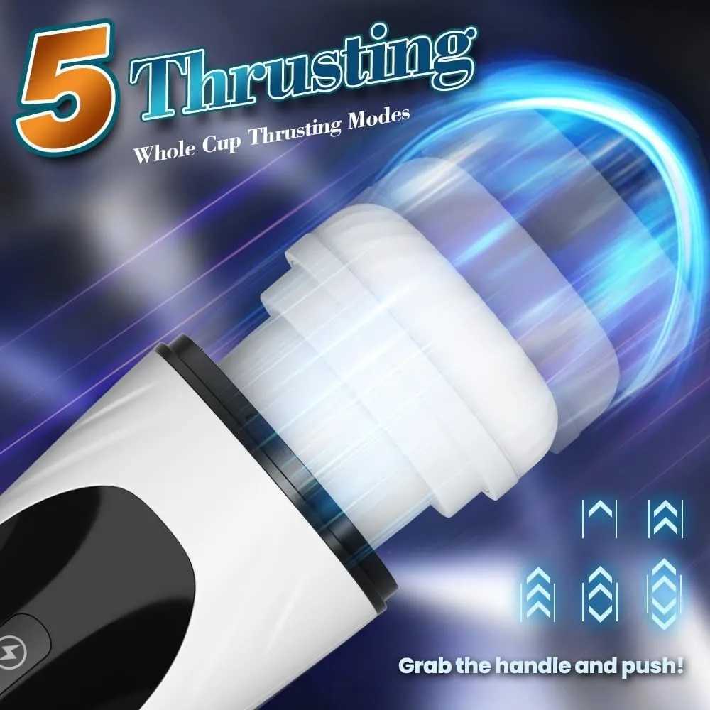 Automatic Male Masturbator Sex Toys for Men Masturbators Cup Thrusting Sucking Vibration Pocket Pussy Adult Toy Men MasturbationXJ250227