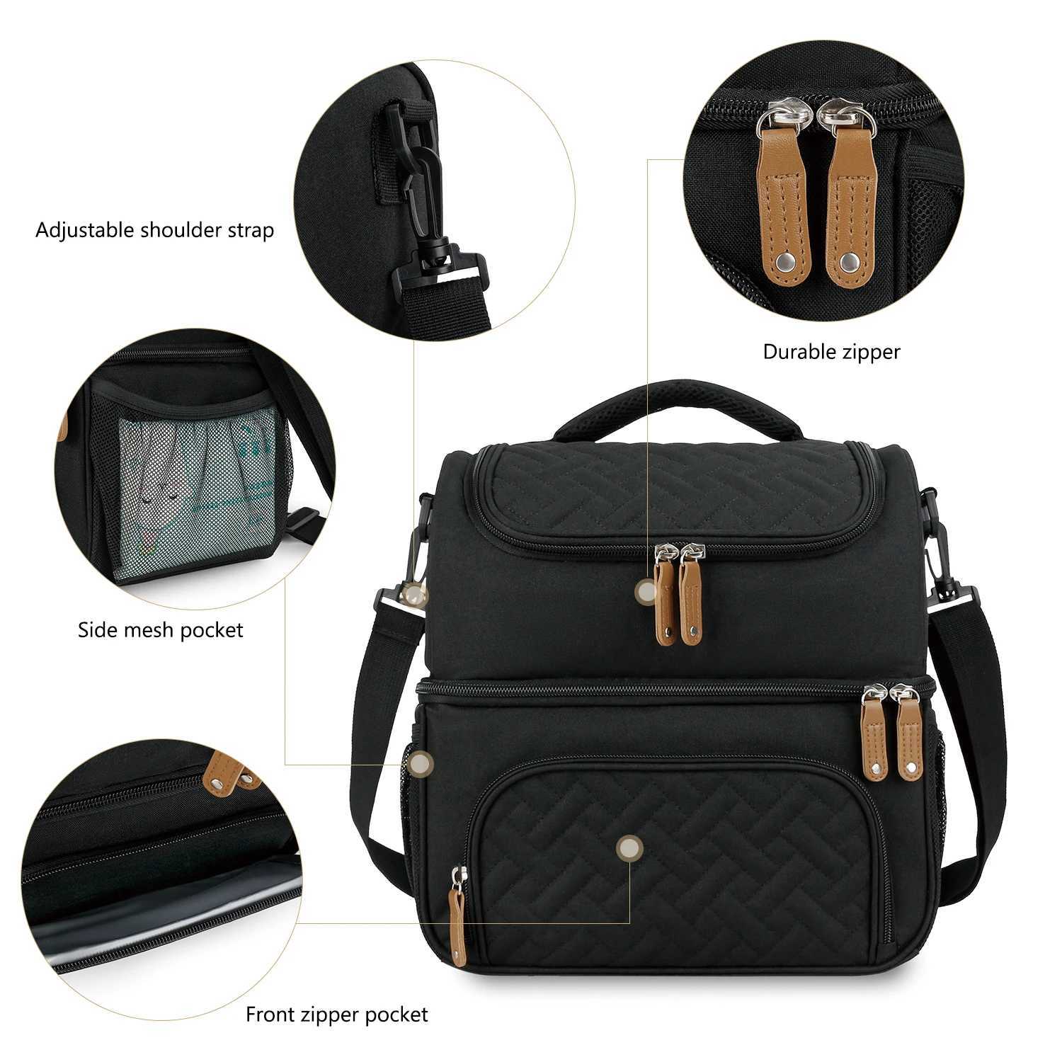 Diaper Bags One Shoulder Handheld Maternal and Infant Bag with Constant Temperature Waterproof Outdoor Freshness Preservation Mommy Bag Y2502271ZQ9