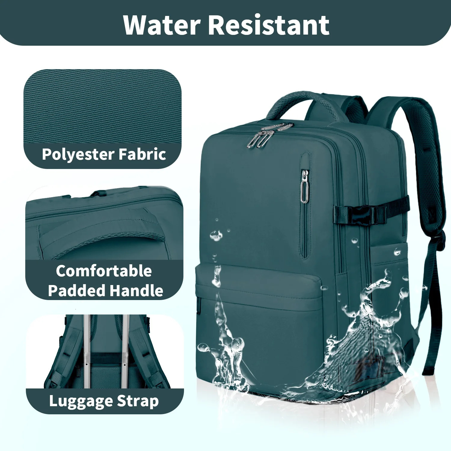 Ship from US Travel Backpack For Men Women Carry On Traveling Bag with TSA Large Computer Pocket USB Port Shoe Pouch Outdoor Hiking Climbing 250227FBB