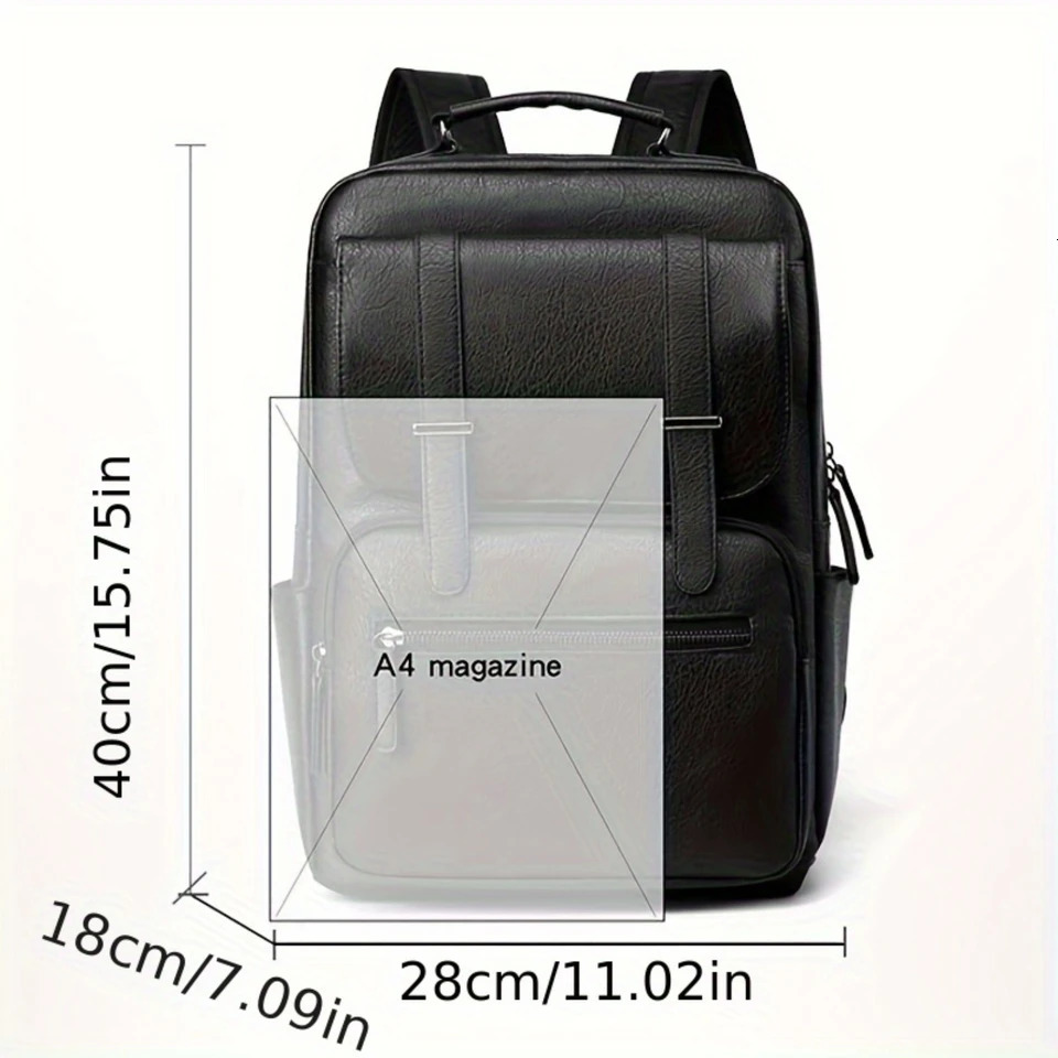 Ship from US 1pc Mens Casual Travel Laptop Backpack 250227FBB