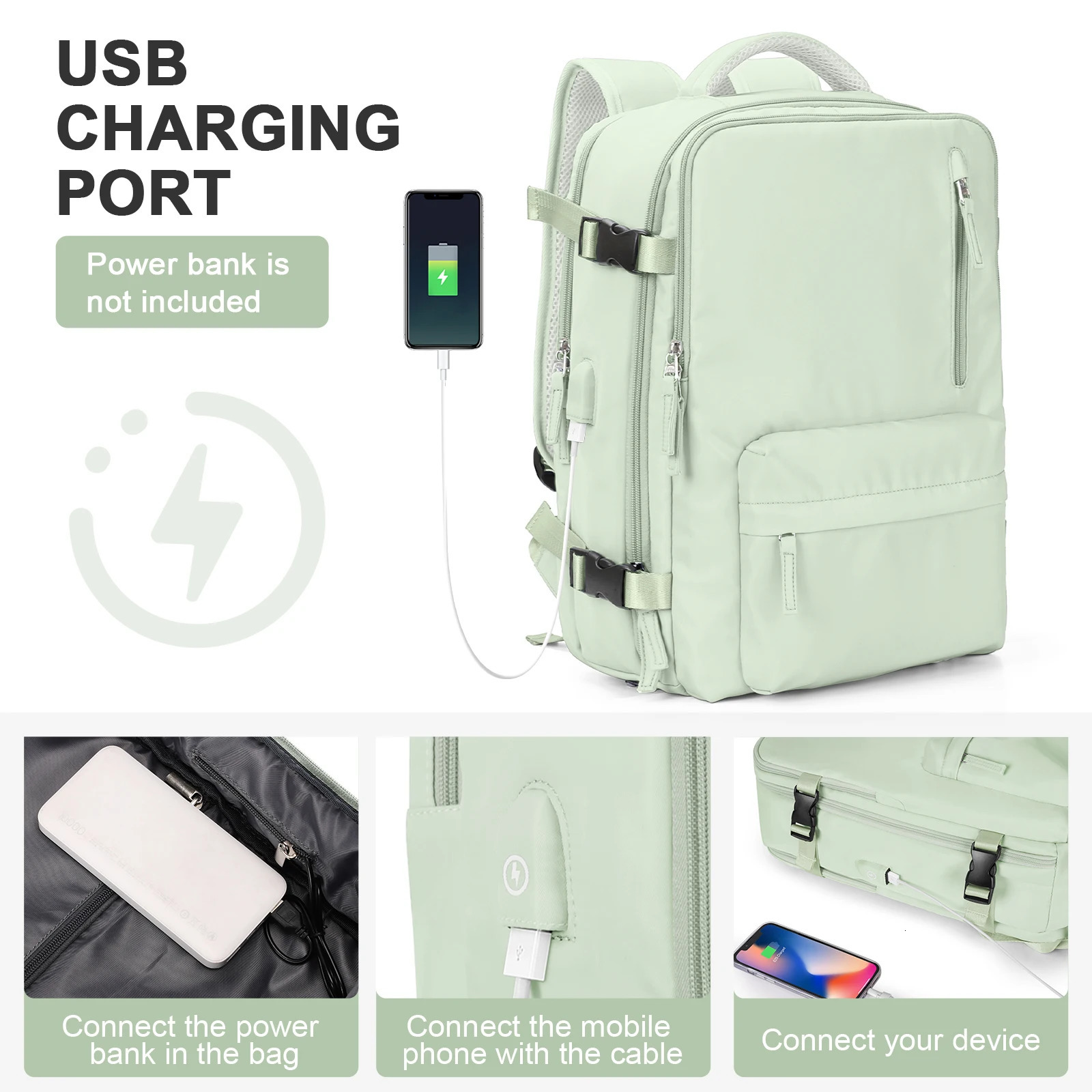 Ship from US Lightweight Travel Backpack For Women MenCarry On BackpackBackpack for College EssentialsCasual Daypack Laptop Bag 250227FBB