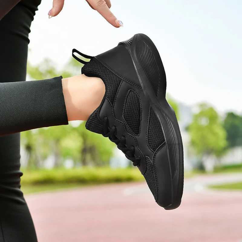 Sports shoes with mesh surface for comfort breathability and a soft sole for lightweight and non slip casual running shoes Z250227
