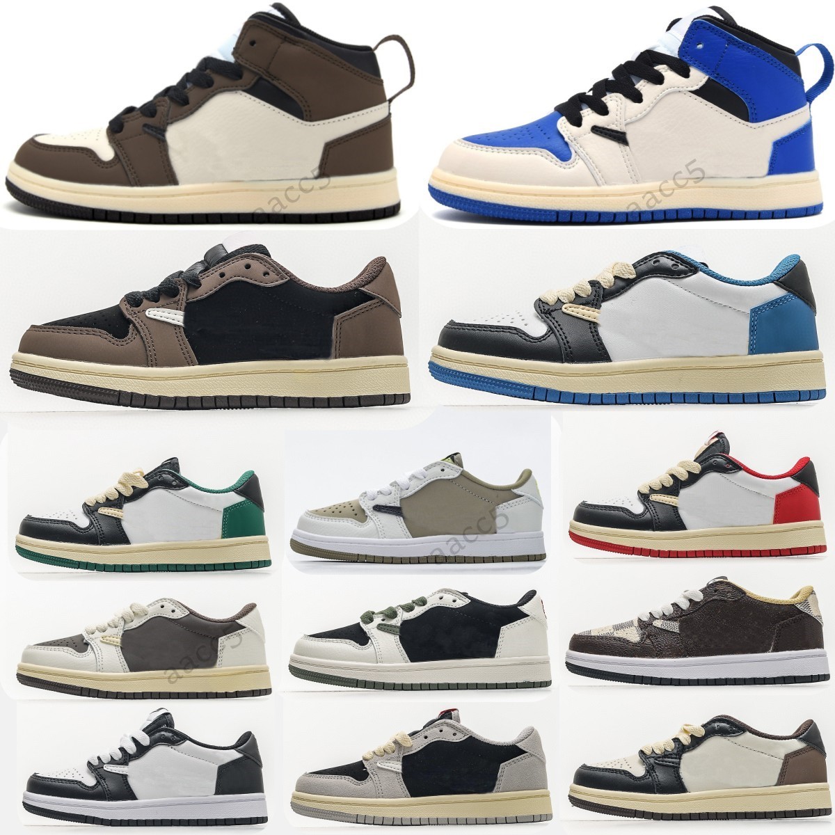 Kids Toddlers shoes boys shoe Designer Boy Girls baby Sneakers children Basketball trainers kid shoe boy youth sneaker black Pink Blue Size 22-35