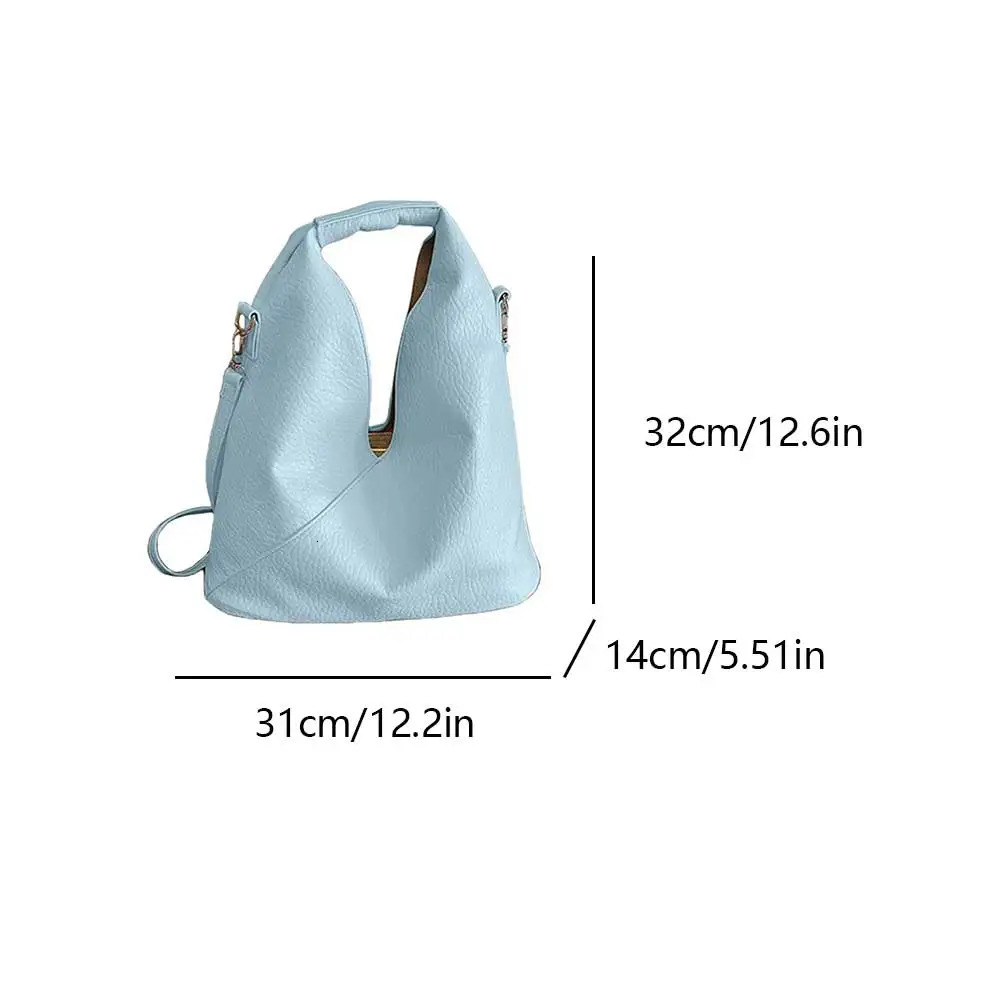 Ship from US Tote Purse for Women PU Leather Solid Shoulder Bag Large Capacity Crossbody Bags Trend Ladies Handbag Versatile Satchel 250227FBB