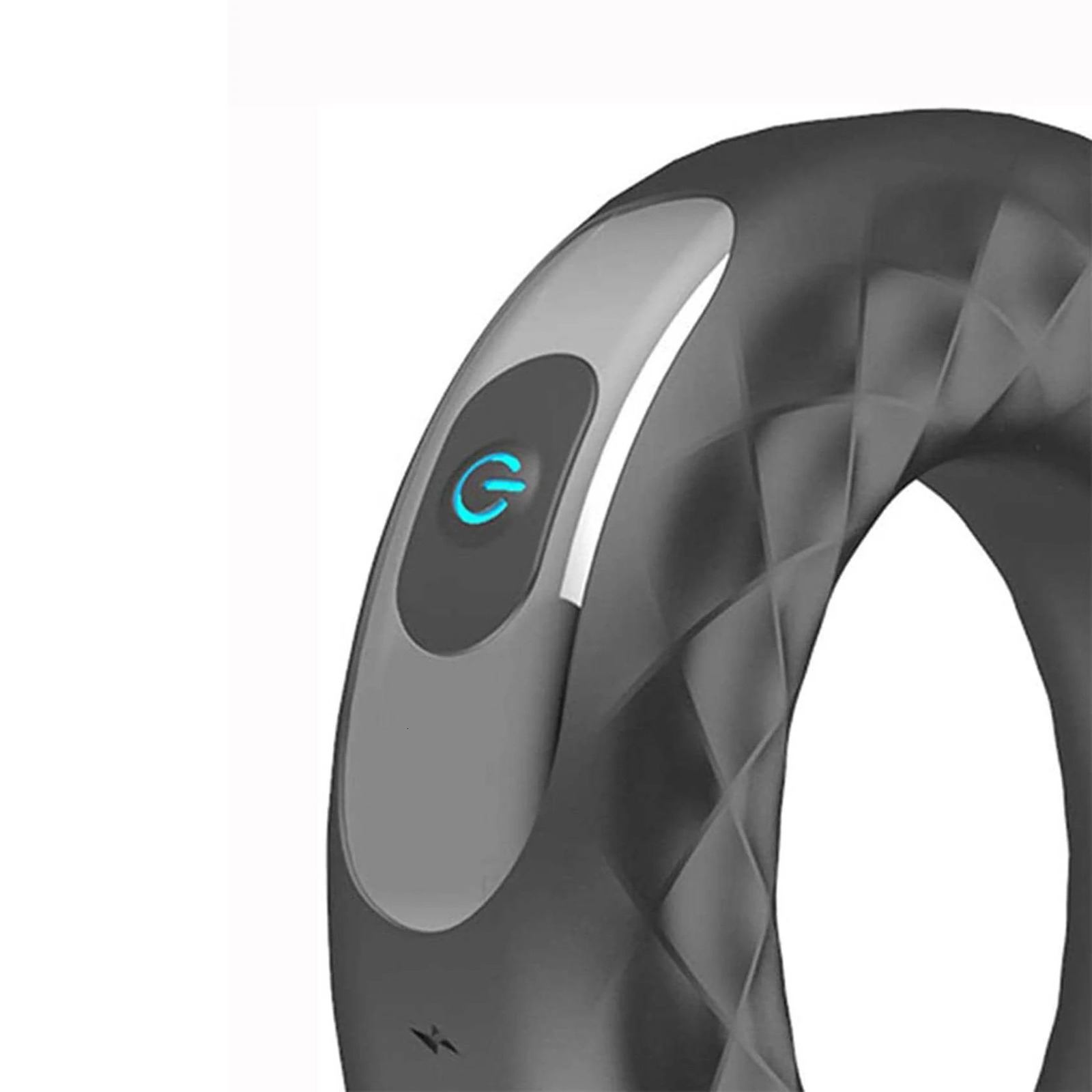 USB Rechargeable Silicone Cock Ring Vibrator Locks Penis Stimulating Toy For Men Masturbating 250227