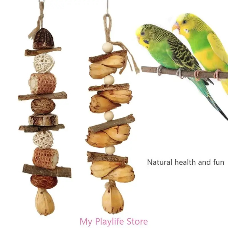 Colorful Block Bird Beak Grinding Toy Promotes Beak Health and Long Periods Entertainment for Parrot Bird Training 250226