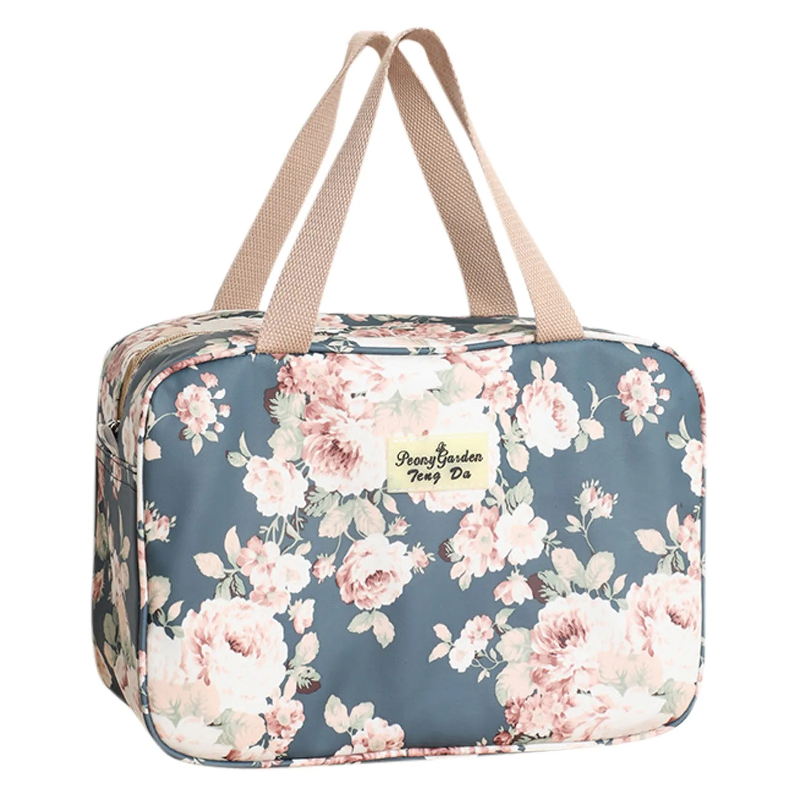 Ship from US Large Leather Tote Full Size Toiletry Bag Women Cosmetic Travel Makeup Organizer For Work 250227FBB