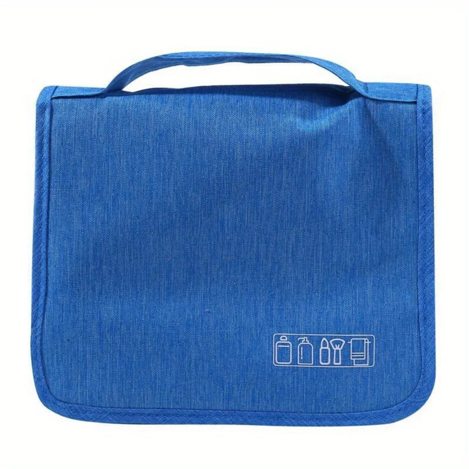 Ship from US Large Capacity Cosmetic Travel Bag With Durable Handle Portable Hanging Toiletry Foldable Dry Wet Separation Household O 250227FBB