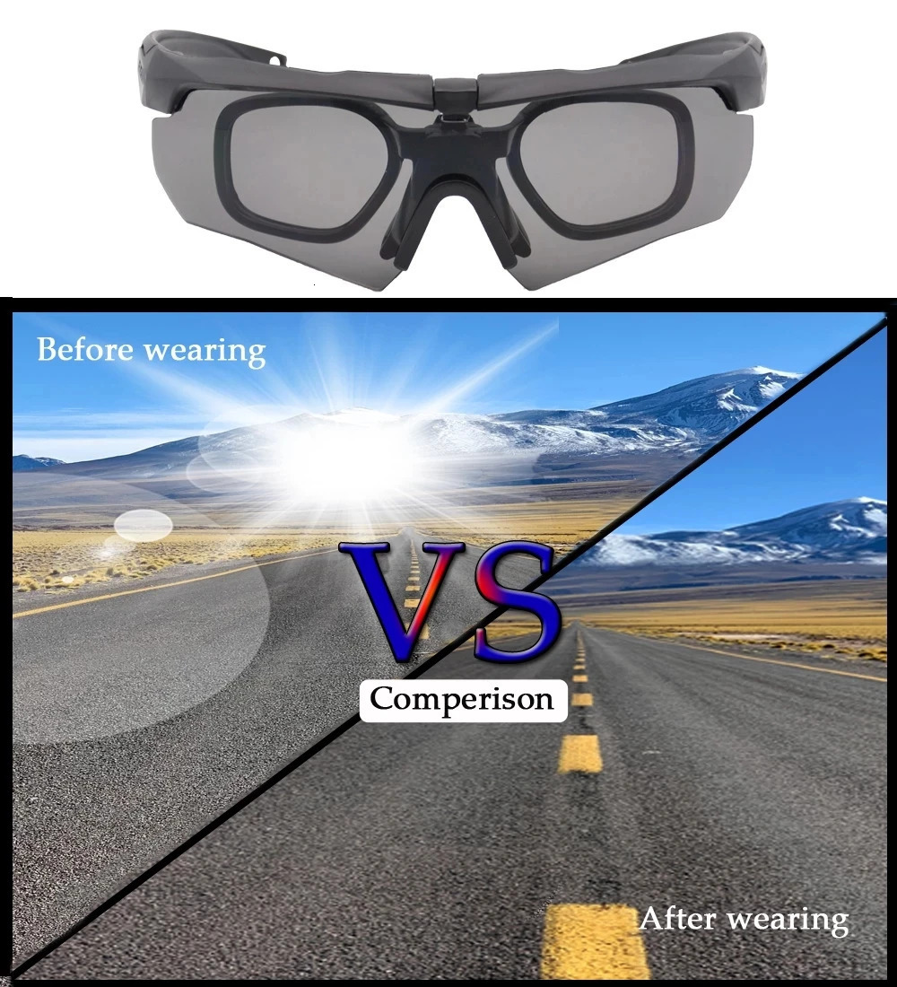 Outdoor Tactical Goggles Shooting Cs Riding Mountaineering Polarized Lenses Safety Glasses Training Bulletproof Glasses 250224