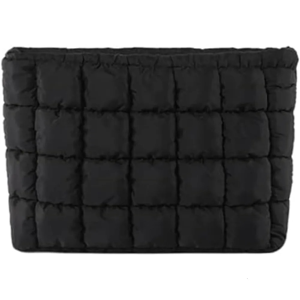 Ship from US Womens bedding cosmetic bag travel toilet storage clutch black 250227FBB
