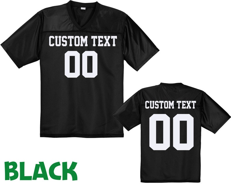 Personalized Football Jersey, Man Short Sleeves V-Neck Shirt, Custom Front Back Football Soccer Jersey For Men Polyester
