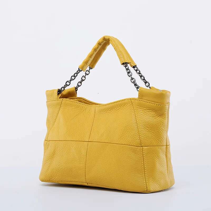 Bags For Women Designer Handbagspurses 2024 New In Vintage Genuine Leather First Layer Cowhide Chains Shoulder Crossbody