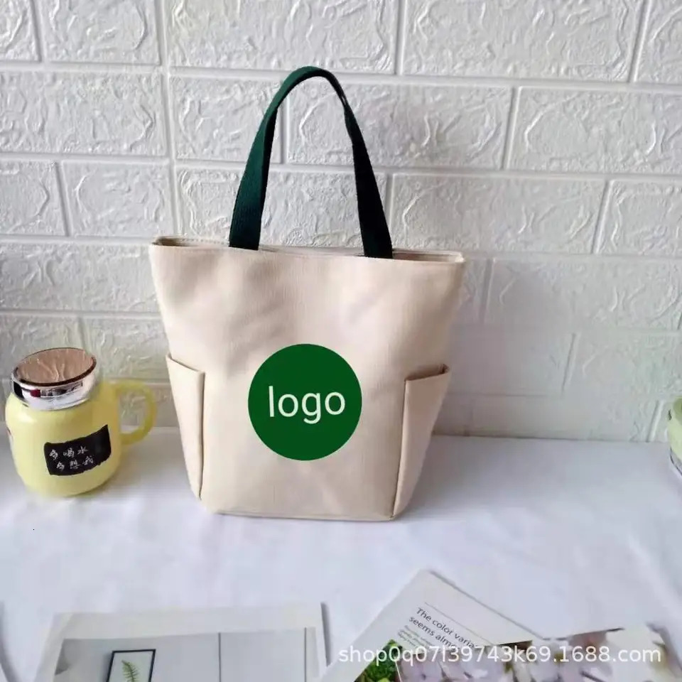 Ship from US Korean canvas handbag lunch box fashionable bento mom bag special purpose womens 250227FBB