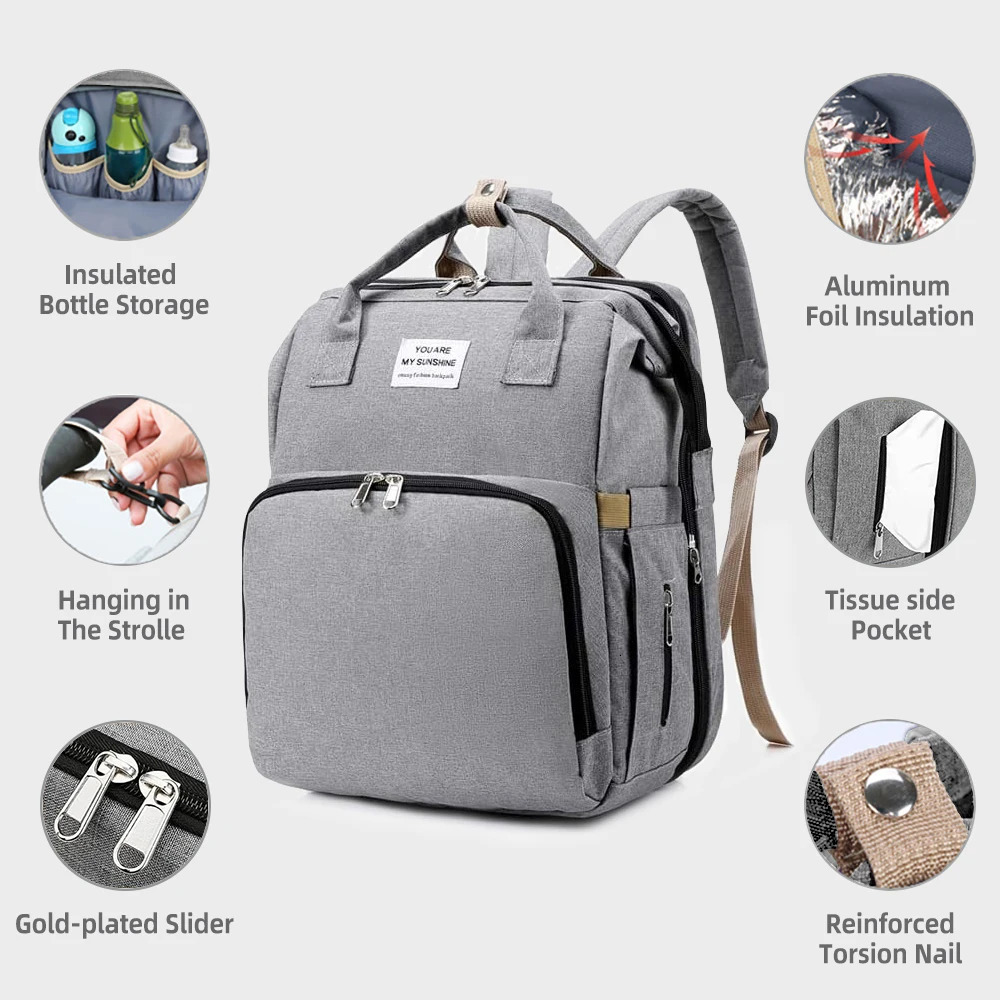 20L Diaper Bags for Baby Multifunction Waterproof Travel Backpack born 0-12 Months Diaper Bag Suitcases Travel Baby Nappy Bag 250227