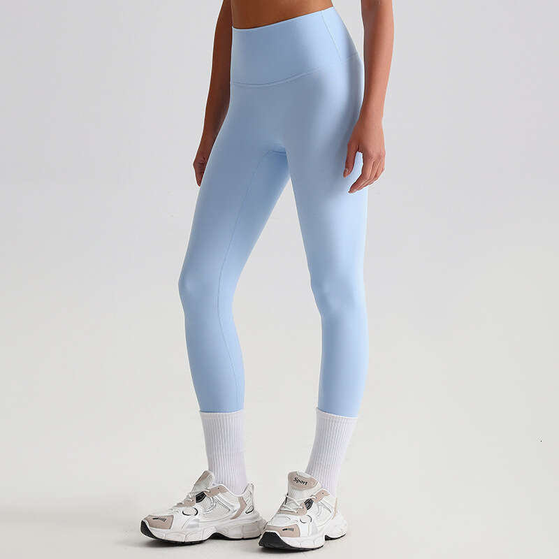 European American nude yoga pants for women without awkward es, high waist hip lifting tight elastic small foot sports and fiess pants, 2025 new casua