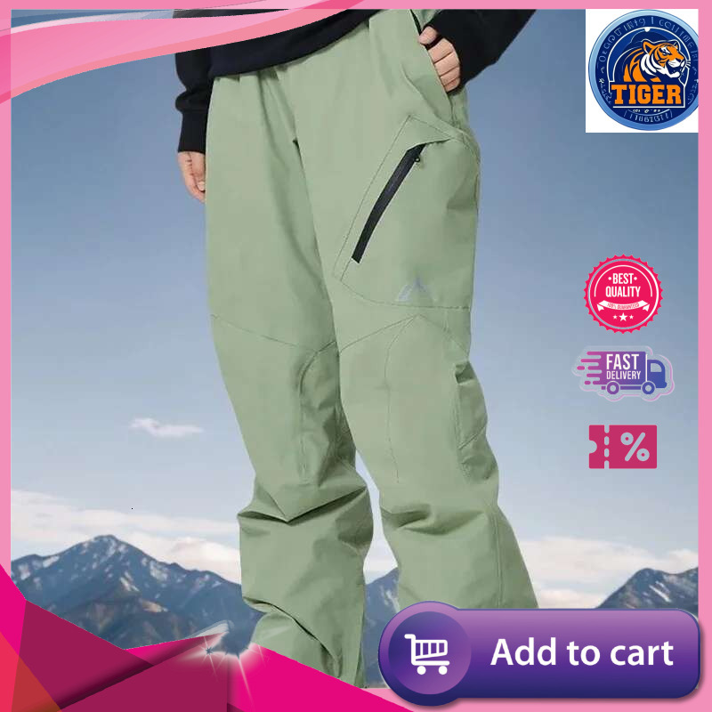 Ddmyoutdoor Women Warm Skiing Pants Man Windproof Loose Trouser Outdoor Snowboard Sport Waterproof Snow Overalls New Winter Ski Clothes Jogging Suit
