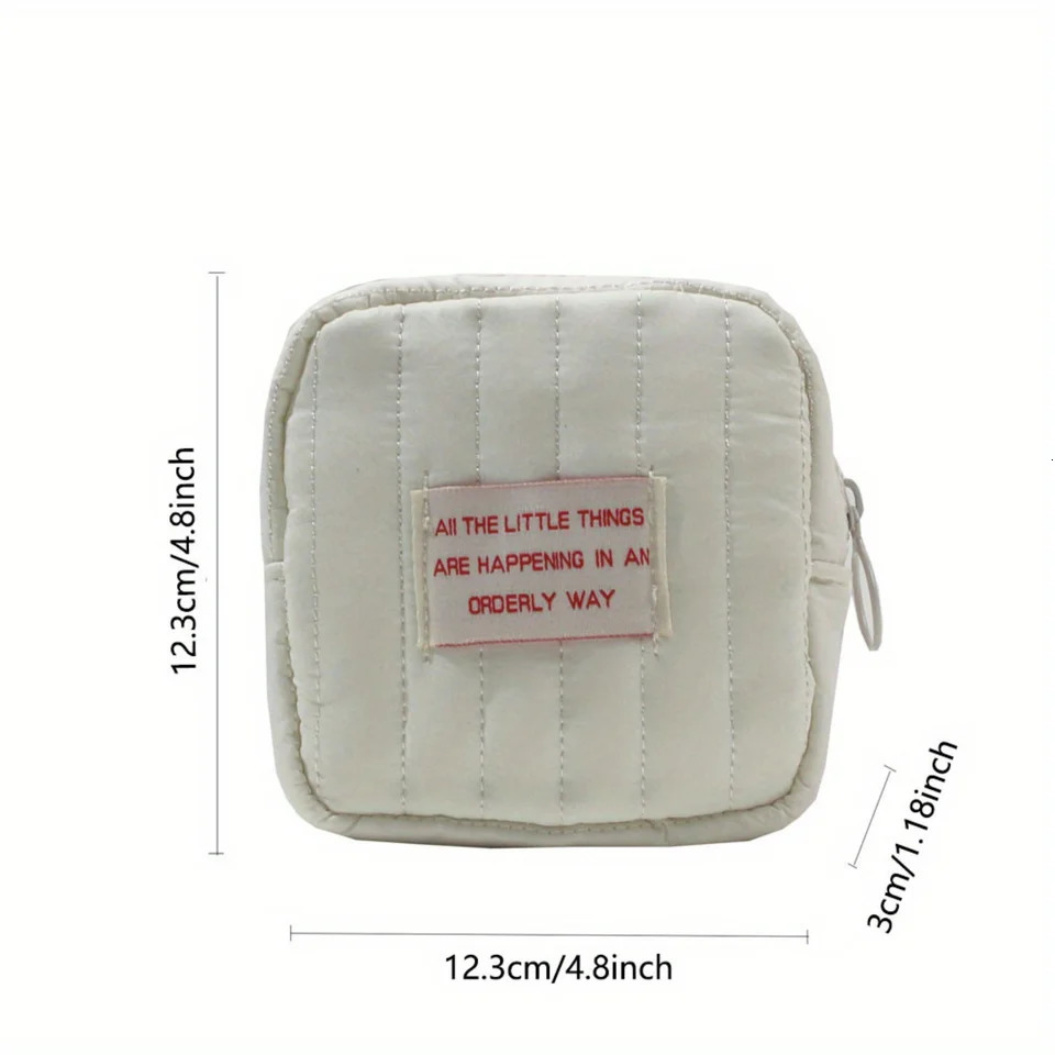 Ship from US Simple and practical mini zipper bag small cosmetic toilet coin wallet portable for makeup travel organizers 250227FBB