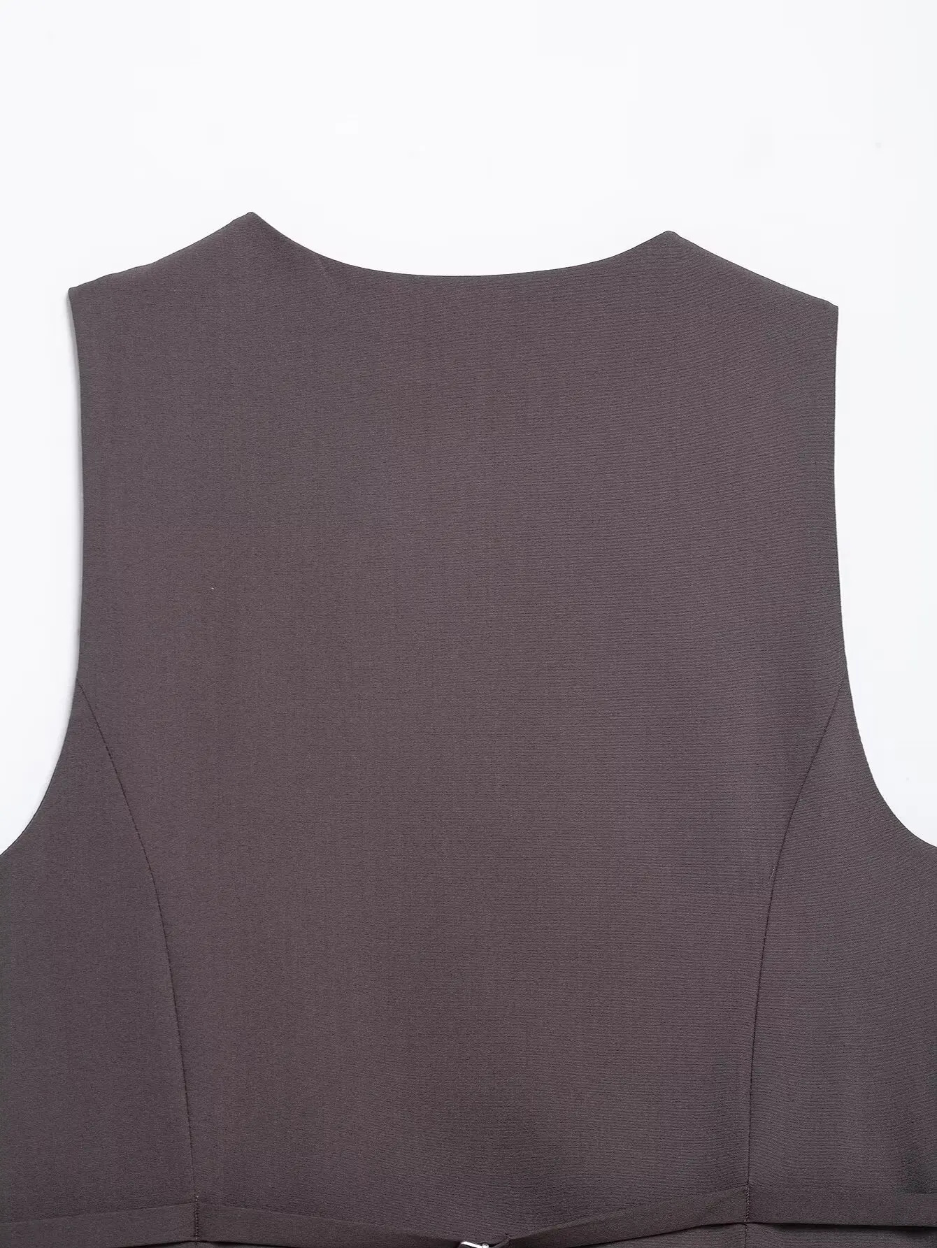 Womens Fashion Striped Single Chest Tank Top Retro Vneck Sleeveless Work Clothes 250226