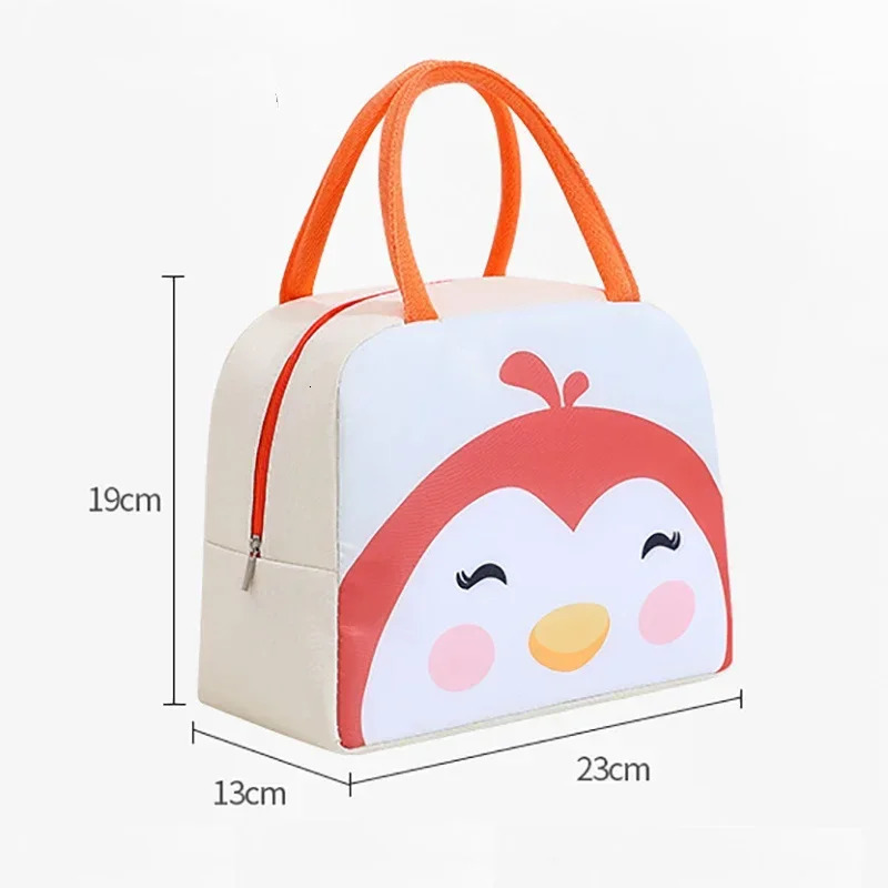 Ship from US Children Lunch Bag Portable Cute Dinosaur Animals Waterproof Food Warmer Box Insulated Kids School Storage Bags 250227FBB