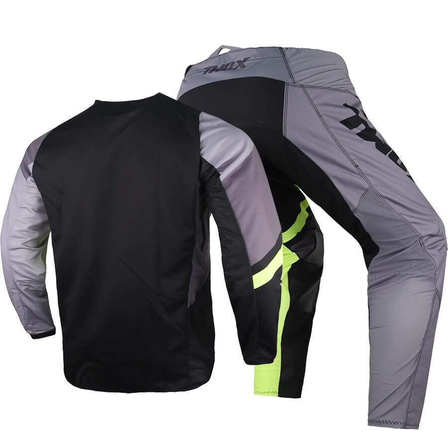 Youth motocross racing gear set, children's outfit, jersey and pants 152, MX ChlorMotorcycle, BMX bike MX D343, all-terrain cycling soaked