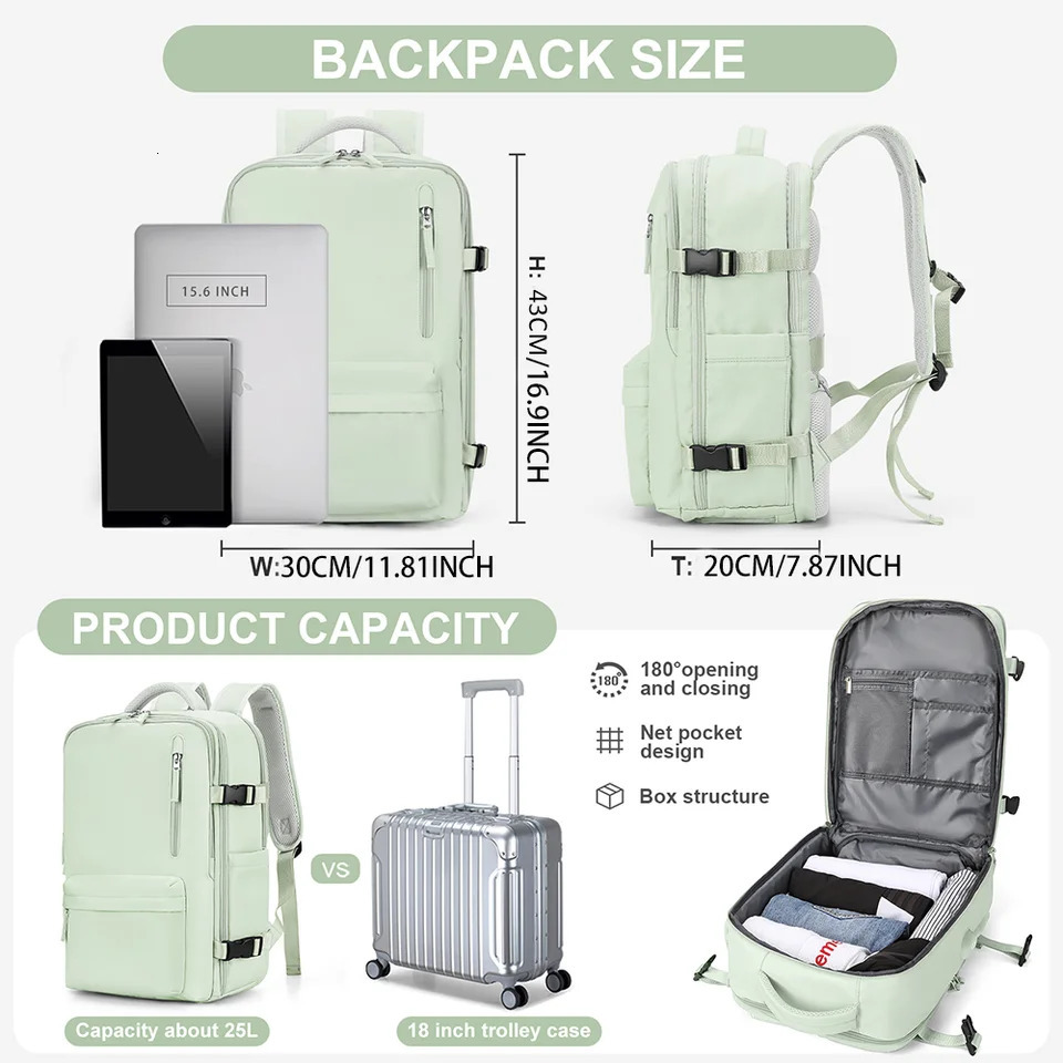 Ship from US Lightweight Travel Backpack For Women MenCarry On BackpackBackpack for College EssentialsCasual Daypack Laptop Bag 250227FBB