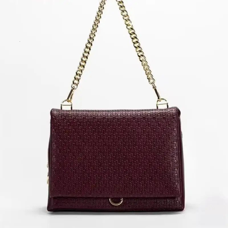 Ship from US CH Womens Classic Printed Shoulder Bag Fashion Simple Large Capacity Basic Bags High Qualit Elegant Retro Style 250227FBB