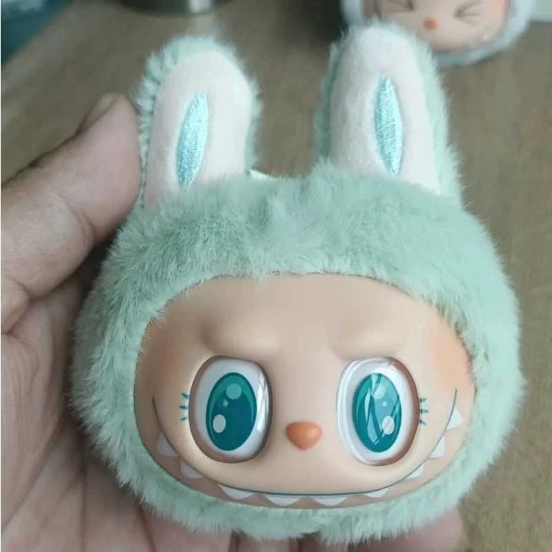 New hot selling anime Labubu in 2024 sitting on the second-generation small head model cute monster replicated keychain toy birthday gift Free shippin