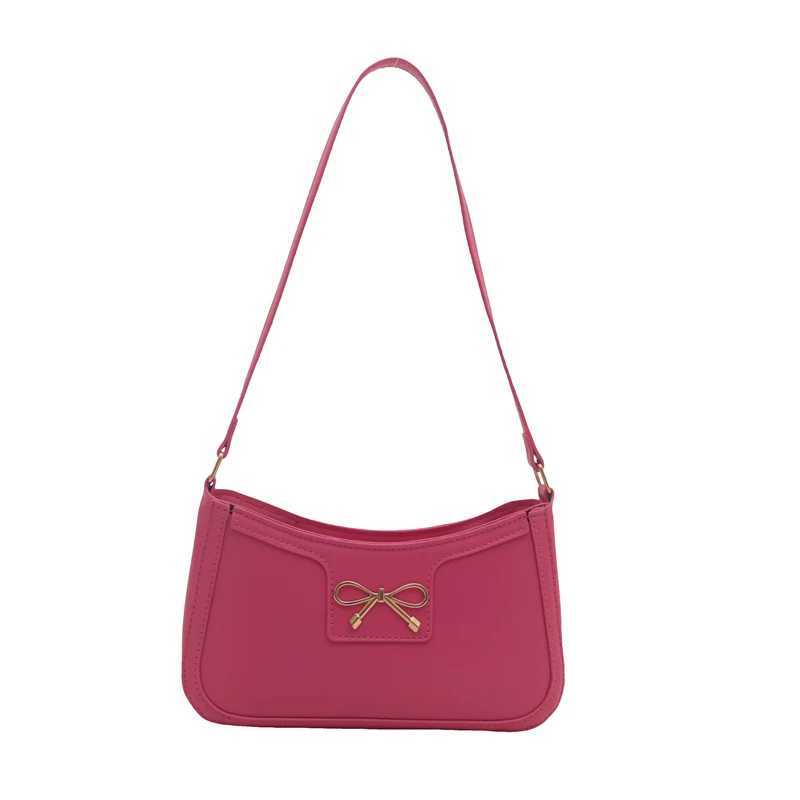 Womens Shoulder Bag Solid Color Handbag Zipper Bow Wallet PU Leather Fashion Club Wallet Work TravelXJ250227