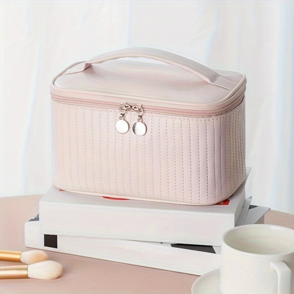 Ship from US Waterproof Makeup Bag Organizer for Women Spacious with Multiple Compartments Travel Toiletries Keep Your Cosmetics Safe 250227FBB