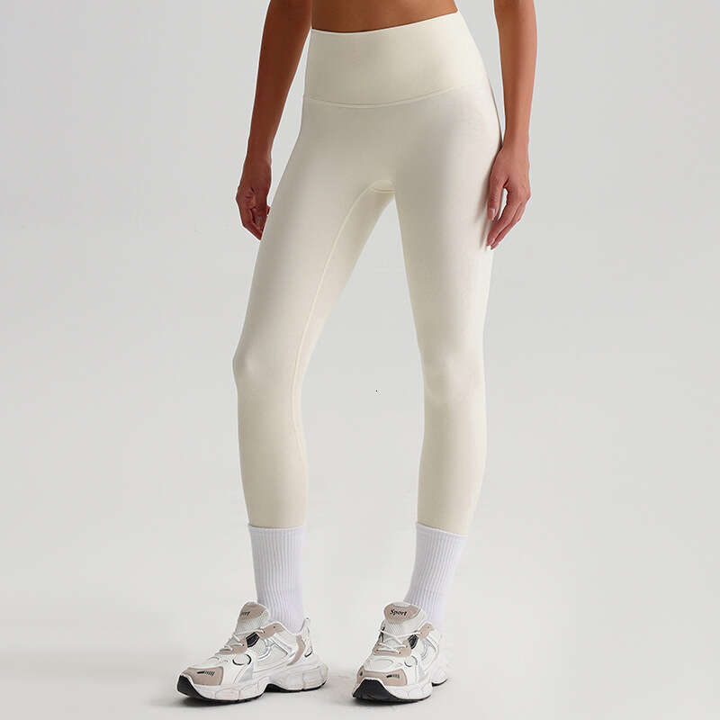 European American nude yoga pants for women without awkward es, high waist hip lifting tight elastic small foot sports and fiess pants, 2025 new casua