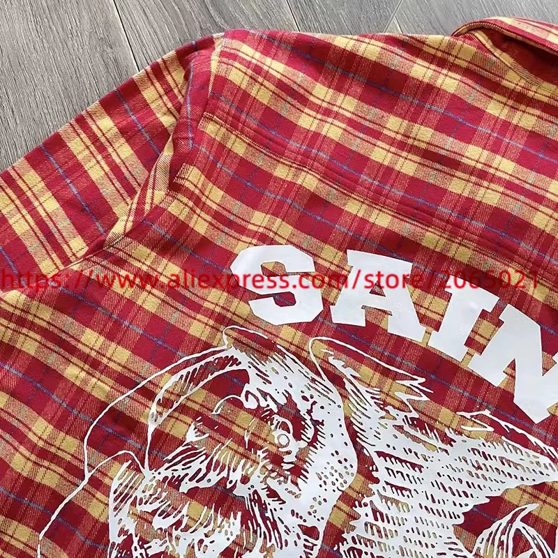 Grid Shirt Men Women Quality Vintage Flannel Casual Shirts 250226