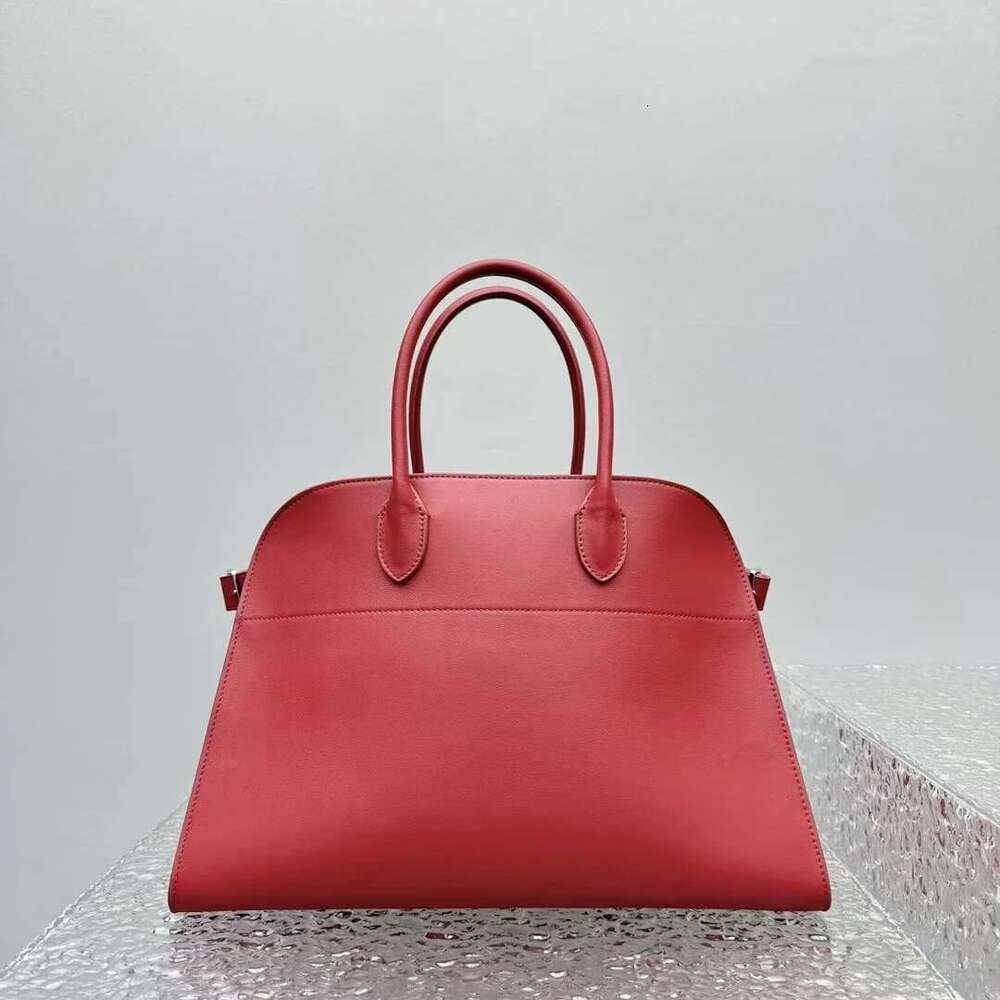 Women's Bags High Quality Margaux Cowhide Handbag Shoulder Margaux Soft Genuine Leather Large Capacity Suede Tote Bag