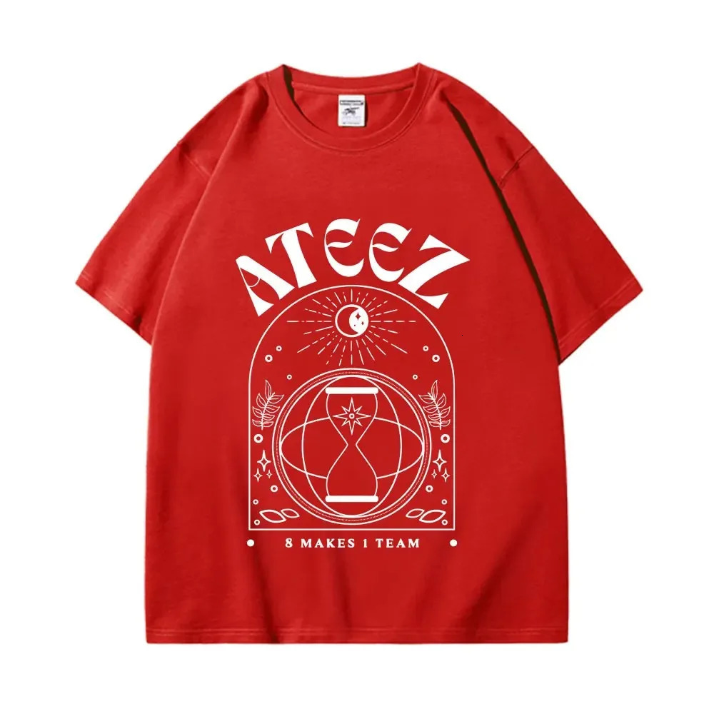 Limited Edition Ateez Graphic T Shirts Fashion Hip Hop Vintage Short Sleeve Tshirt Men Women Harajuku Kpop Oversized Tshirts 250226
