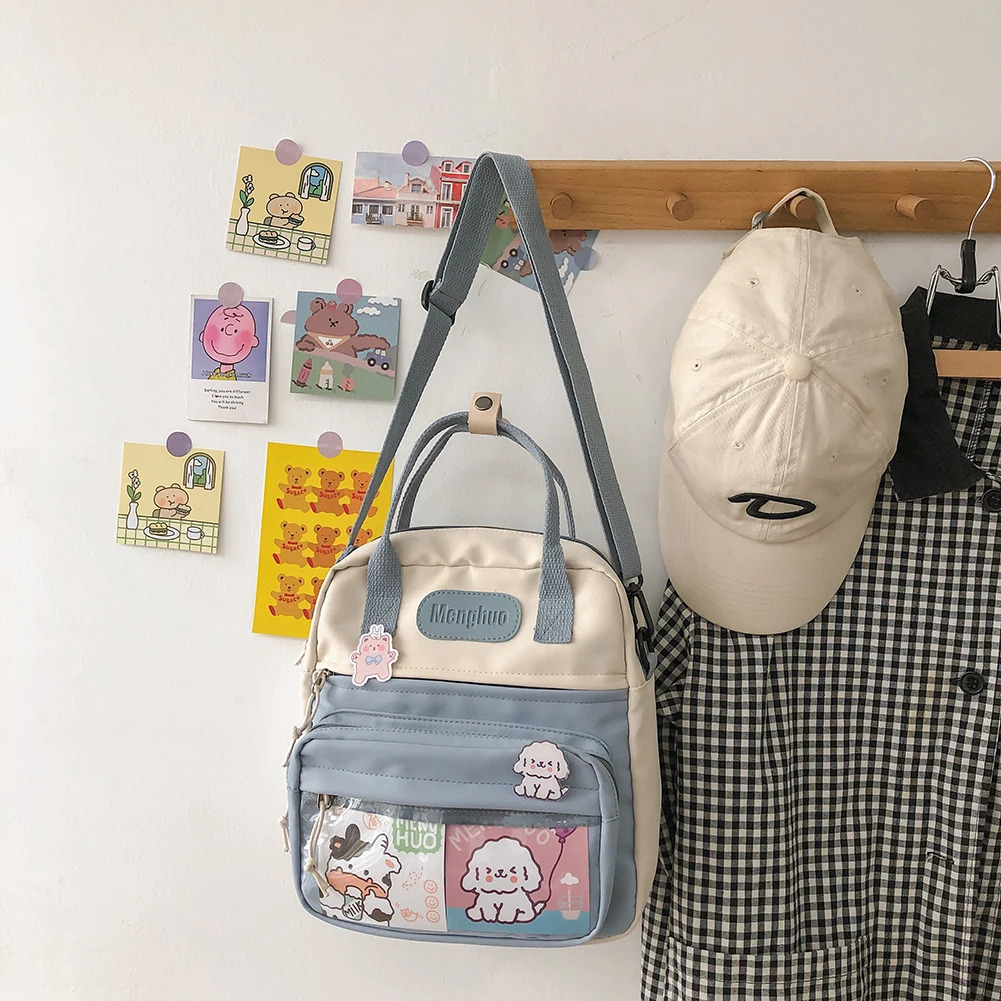 Ship from US Fashion Kawaii Backpack Laptop Rucksack Student School Bags Teenager Bookbag Female Mochila Bagpack Shoulder Bag Pack 250227FBB