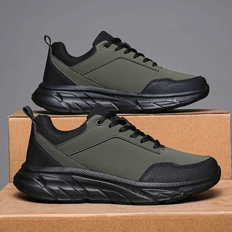 Autumn Men Sneakers Thick Sold Casual Shoes Men Cushioning Sports Shoes Outdoor Waterproof Walking Shoes Plus Size 39-48 Z250227
