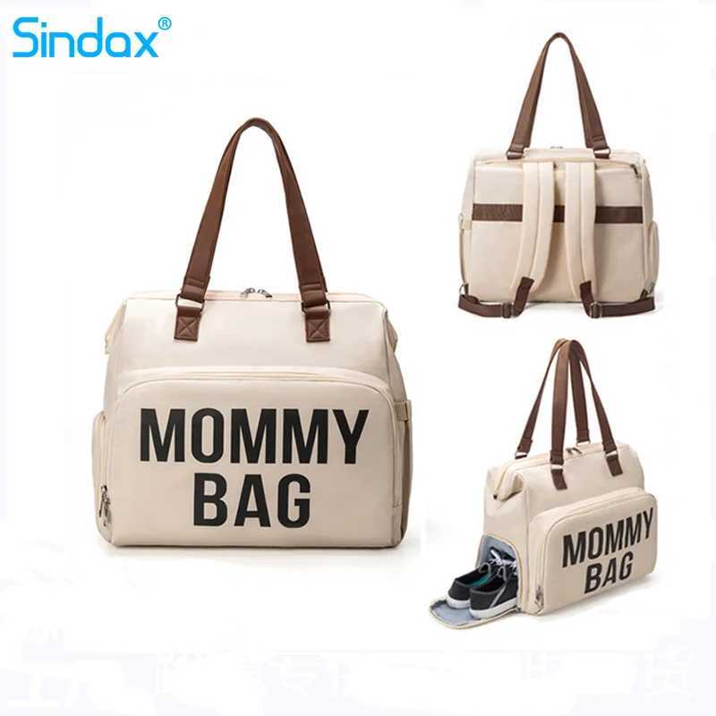 Diaper Bags Fashionable Mom Bag Baby Care Travel Backpack Pregnant Diaper Bag Large Capacity Multi functional Womens Diaper Organization Handcart Y250