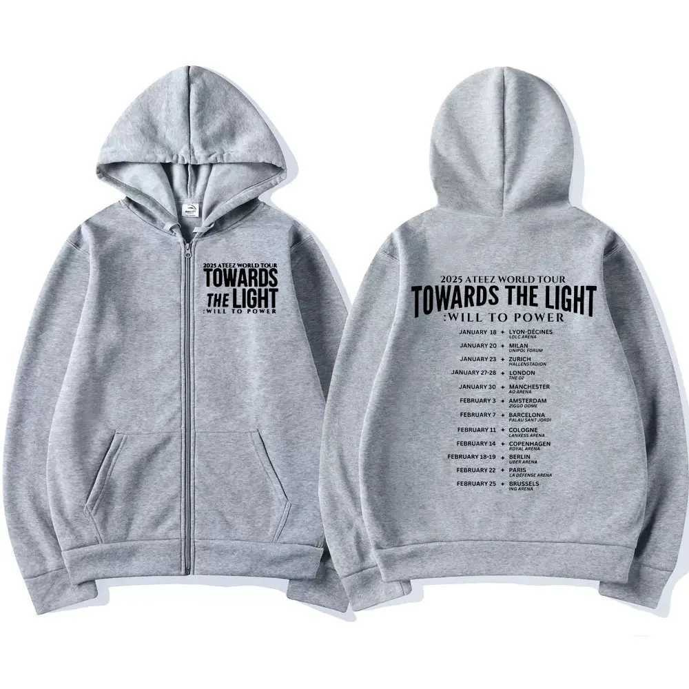 Strtwear Zip Up Hoodie Unisex Long Slve Graphic ZipUp Sweatshirt Lightweight Korean Inspired Hoodie for Men and Women L251018Q5KM