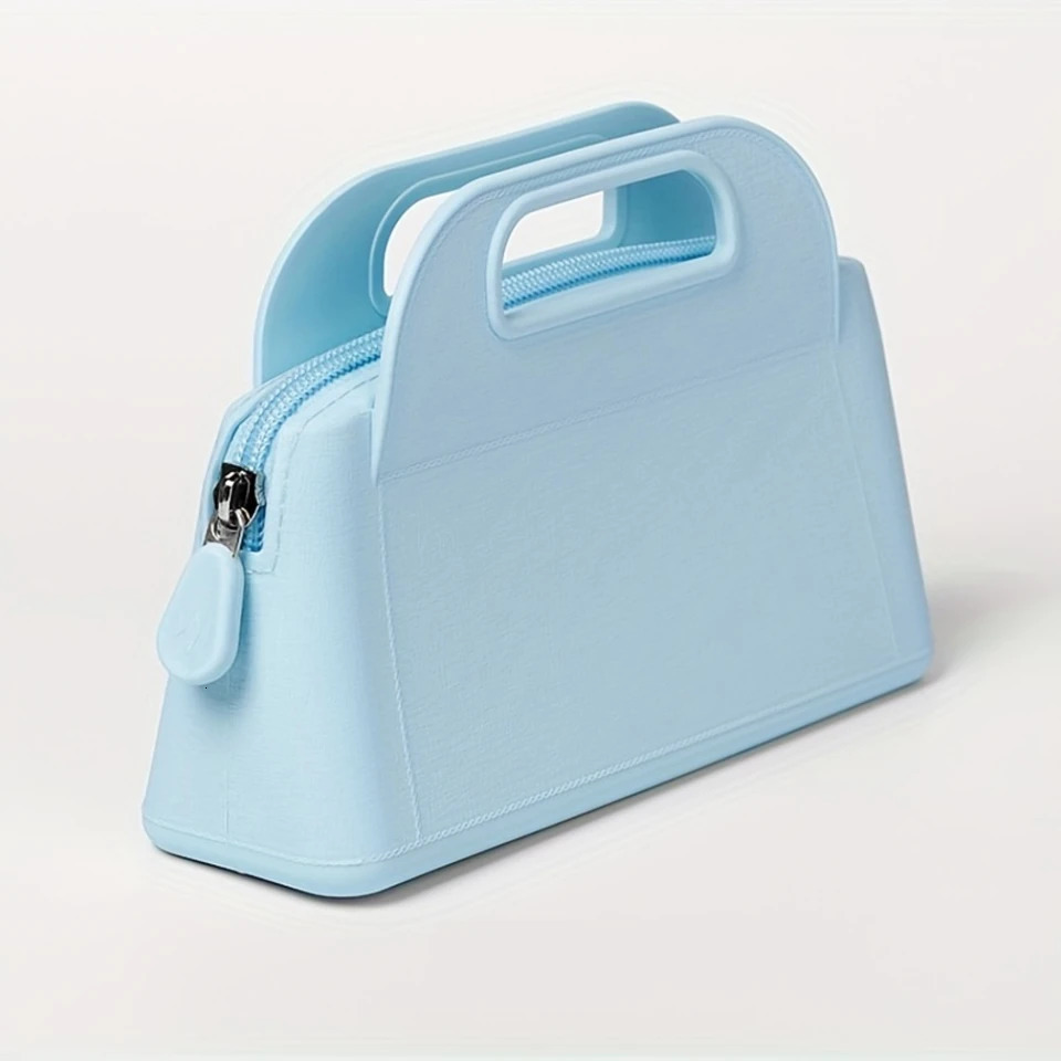 Ship from US 1 silicone makeup bag portable organizer waterproof travel multicolor options 250227FBB