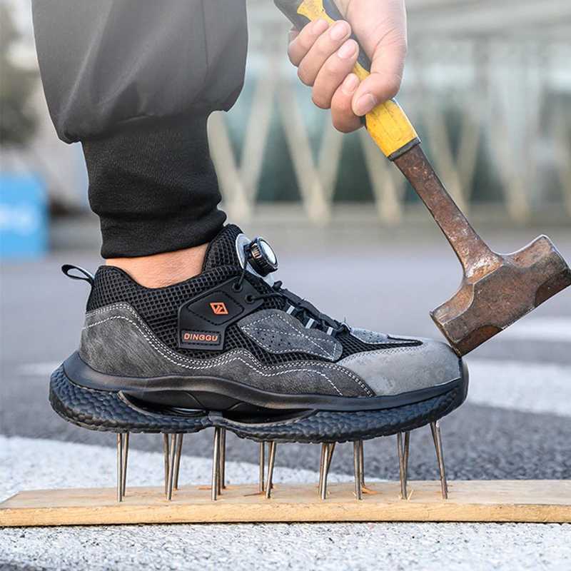 Fashion Work Sneakers Men Steel Toe Work Shoes Safety Boots Mens Anti-smash Puncture-Proof Working Protective Shoes Dropshipping Z250227