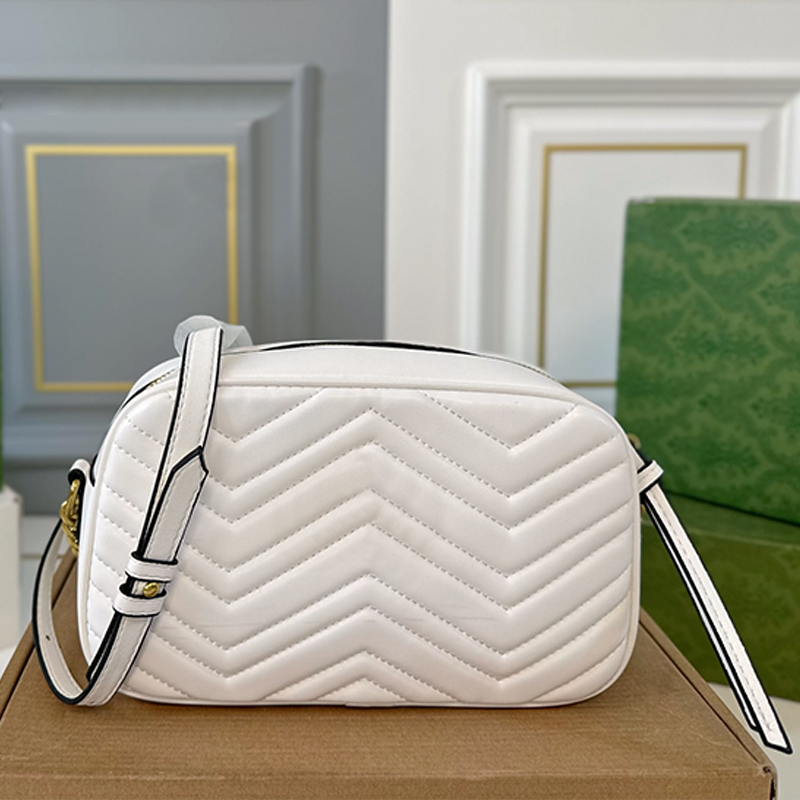 Retro camera classic wavy striped fashionable commuting designer women's shoulder high-end handbag practical crossbody shopping bag