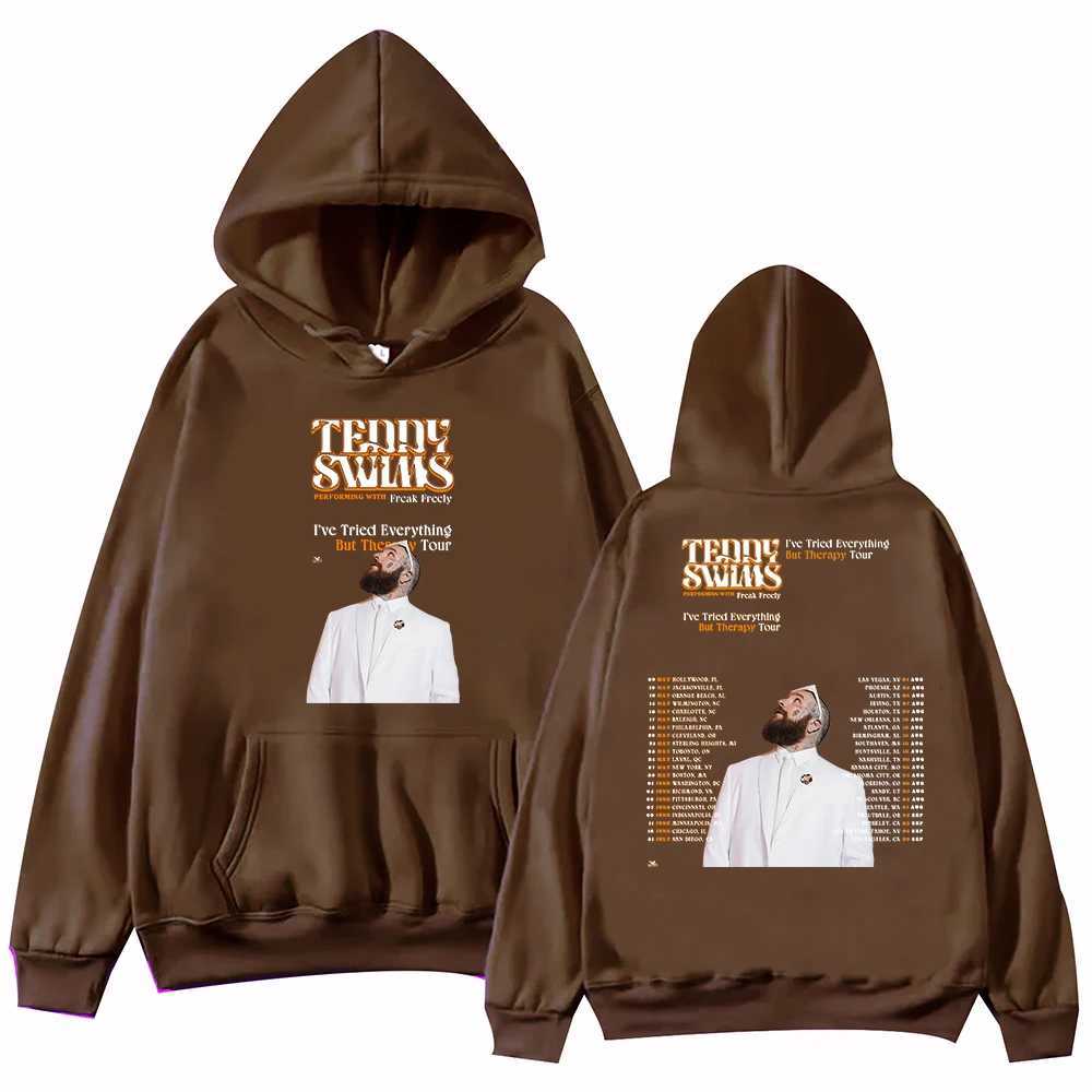 Teddy Swims Tour 2025 Hoodie Unisex Harajuku Pullover Tops Long Sleeve Hoodies Muisc Tour Fans Gift X250227