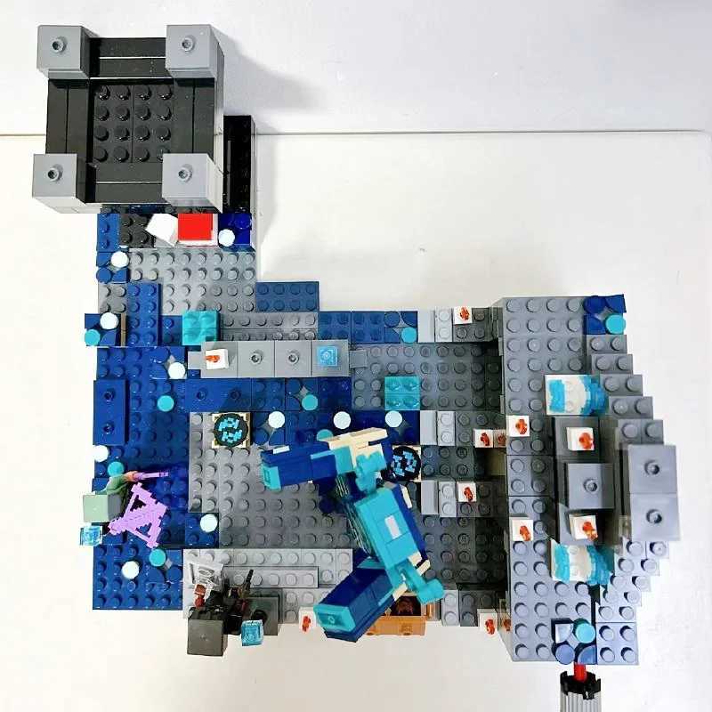 852Pcs Creative Deep Dark Battle Building Blocks Warden Model Decoration Puzzle Assembly Toys For children Birthday Gift Y250227