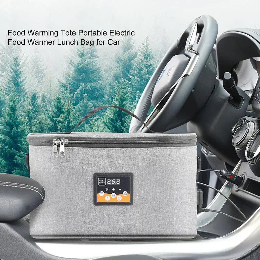 Ship from US Food Warming Tote Portable Electric Warmer Lunch Bag Bottle Heating Insulation Outdoor Car Milk Heater Liquid 250227FBB