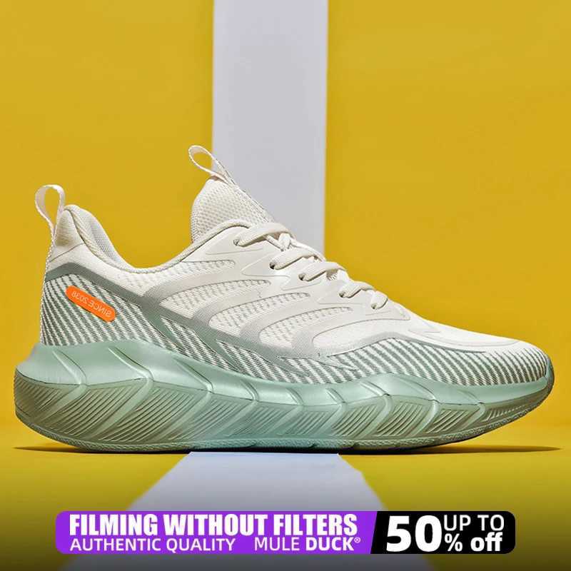 Specialty Carbon Plate Sports Running Shoes Marathon Air Cushion Men Breathable Lightweight Women Comfortable Nonskid Sneakers Z250227