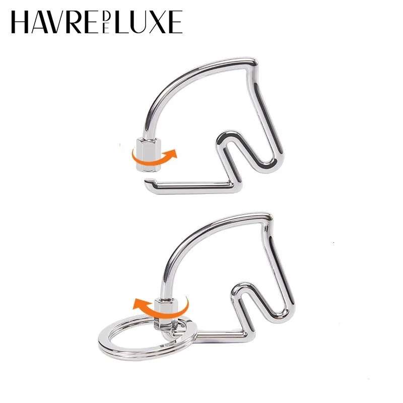 Horse head bag charm Suitable for bags Cheval key chain decorative buckle bag shoulder strap bag pendant H too speed key chain 250226 - view 3